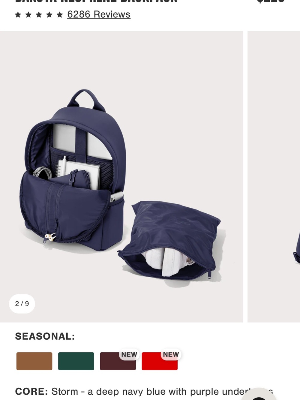 Dagne Dover Storm (navy) Medium Backpack - Picture 2 of 3